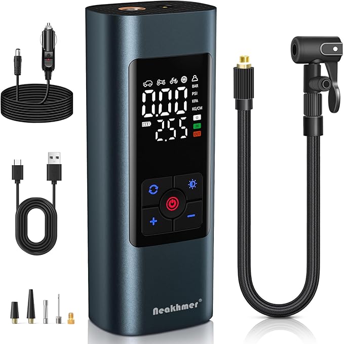 Tire Inflator Portable Air Compressor: Cordless
